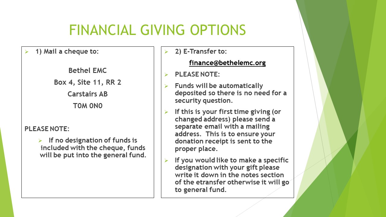 Financial Giving   Website